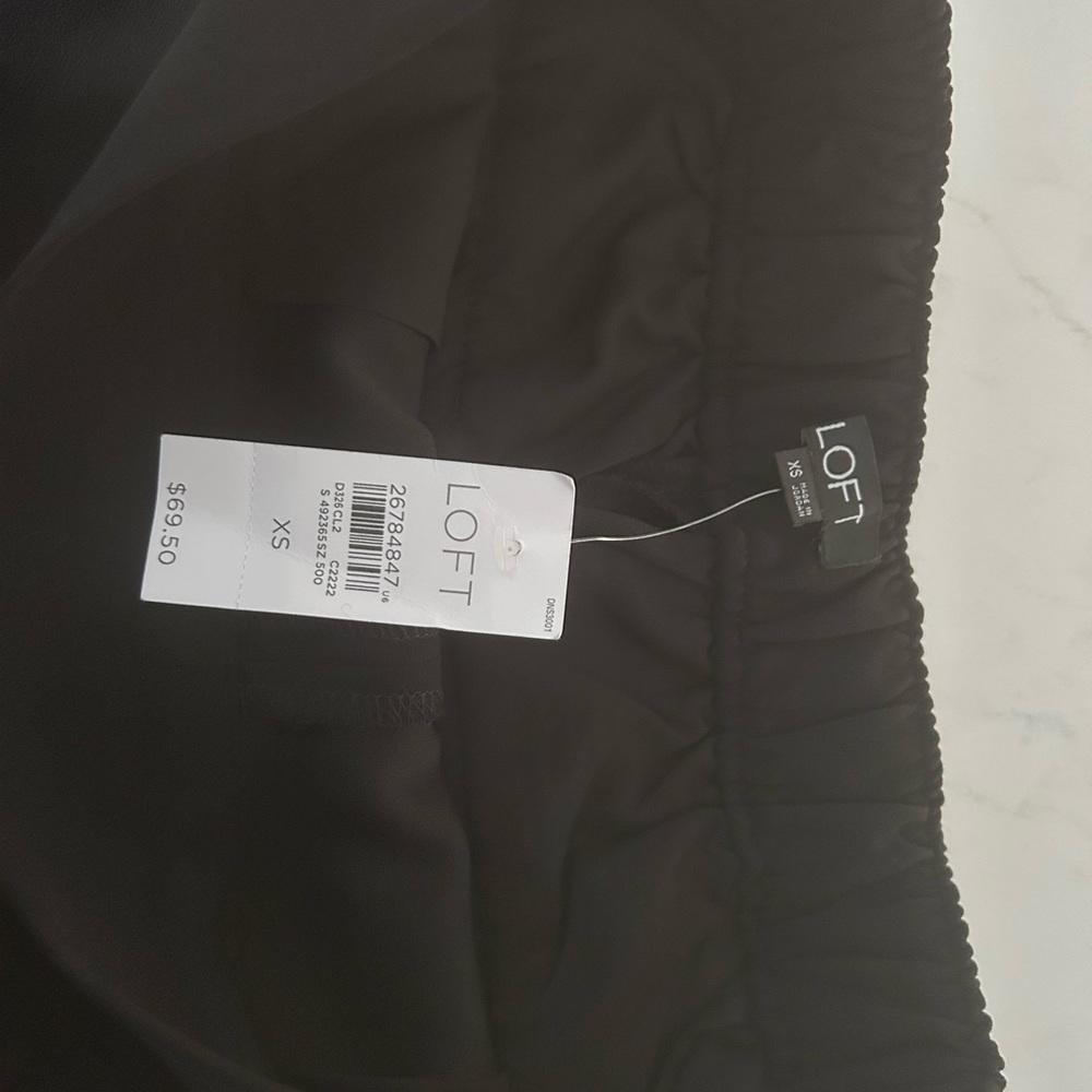Loft Black Elastic Waist Pants - Picture 3 of 3